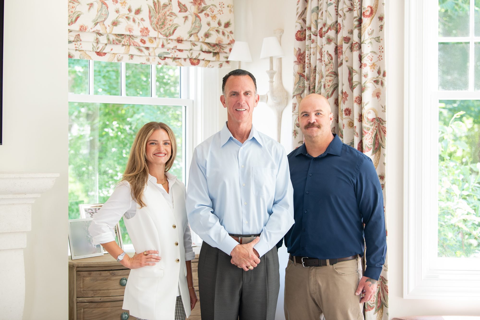The RTHarris leadership team — Kayla Harris, owner Rick Harris, and Richard Catenacci