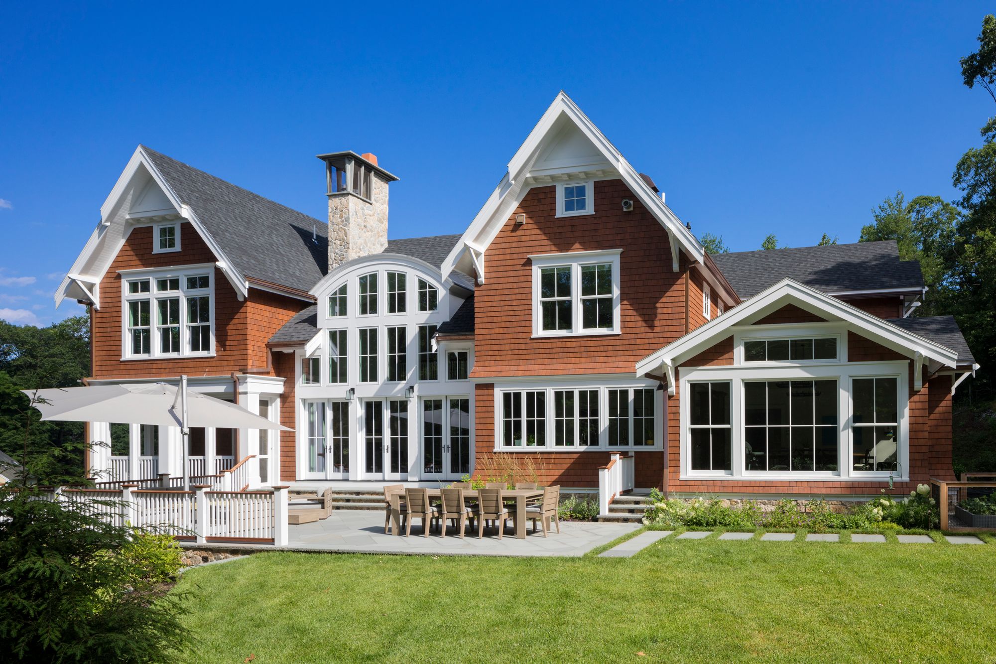 Weston Residence — custom home exterior, Weston, Massachusetts